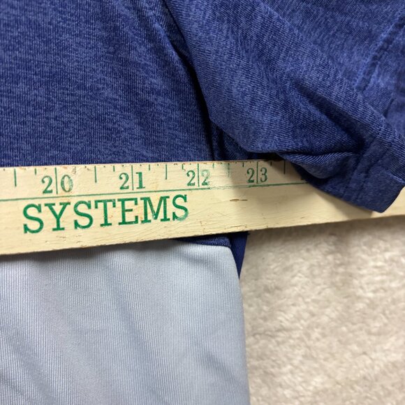 Under Armour Shirt Mens XL Blue Purple Geometric Polo Activewear Short Sleeve - Picture 4 of 6